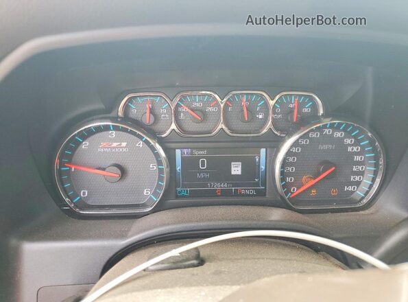 3GCUKREC5JG140285 2018 CHEVROLET SILVERADO Белый Вид щитка приборов