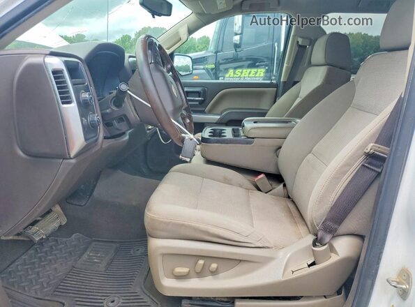 3GCUKREC5JG140285 2018 CHEVROLET SILVERADO Белый Вид салона спереди