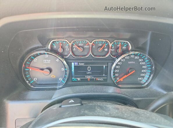 3GCUKREC6JG251993 2018 CHEVROLET SILVERADO Gray ხელსაწყოთა პანელის ხედი