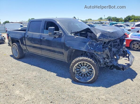 3GCUKREC6JG437534 2018 CHEVROLET SILVERADO Черный Передняя правая четверть
