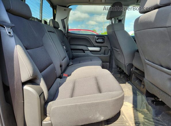 3GCUKREC6JG583450 2018 CHEVROLET SILVERADO Black უკანა სავარძლების ხედი
