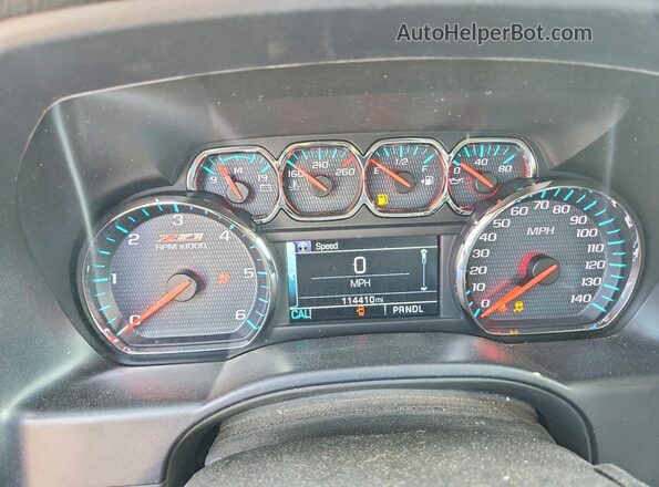 3GCUKREC6JG583450 2018 CHEVROLET SILVERADO Black ხელსაწყოთა პანელის ხედი