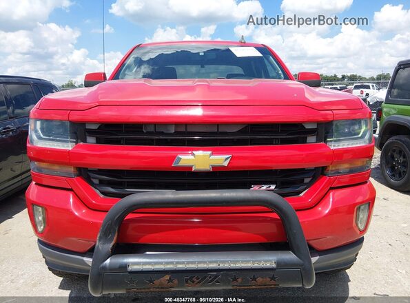 3GCUKREC7HG193709 2017 CHEVROLET SILVERADO Red Vista interior trasera