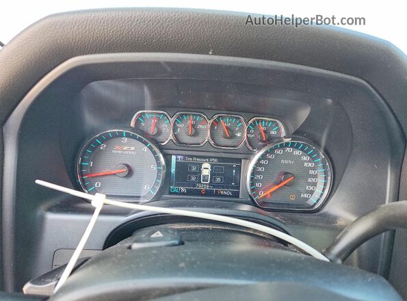 3GCUKREC7JG347485 2018 CHEVROLET SILVERADO Угольный Вид щитка приборов