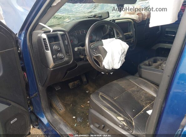 3GCUKREC8GG151824 2016 CHEVROLET SILVERADO Blue Rear interior view