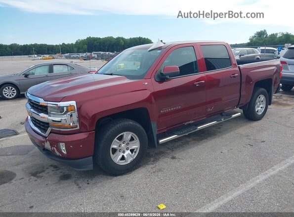 3GCUKREC8GG322233 2016 CHEVROLET SILVERADO Red Առջևի ձախ երեք քառորդ տեսարան