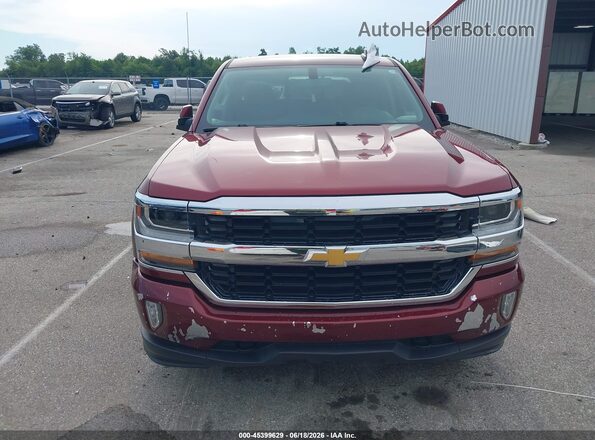 3GCUKREC8GG322233 2016 CHEVROLET SILVERADO Red Առջևի վահանակի տեսք