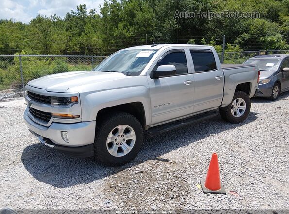 3GCUKREC8JG495385 2018 CHEVROLET SILVERADO Gray წინა მარცხენა ხედი სამი მეოთხედიდან