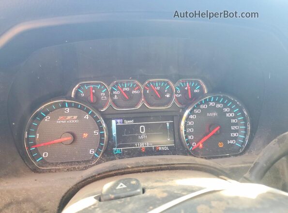 3GCUKREC9JG435339 2018 CHEVROLET SILVERADO Black Вид щитка приладів