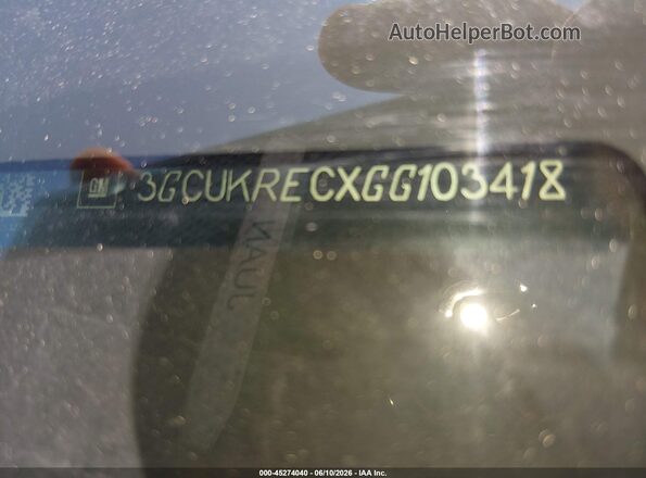 3GCUKRECXGG103418 2016 CHEVROLET SILVERADO Gray 