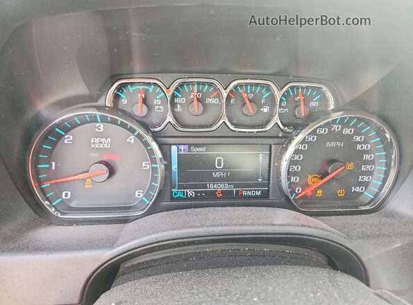 3GCUKRECXGG263556 2016 CHEVROLET SILVERADO Burgundy Instrument cluster view