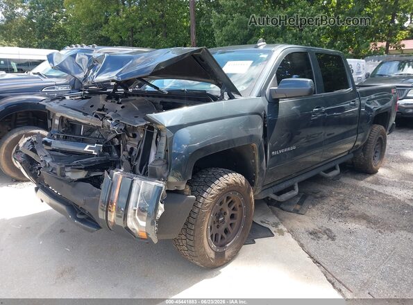 3GCUKRECXHG193705 2017 CHEVROLET SILVERADO Dark Blue Առջևի ձախ երեք քառորդ տեսարան