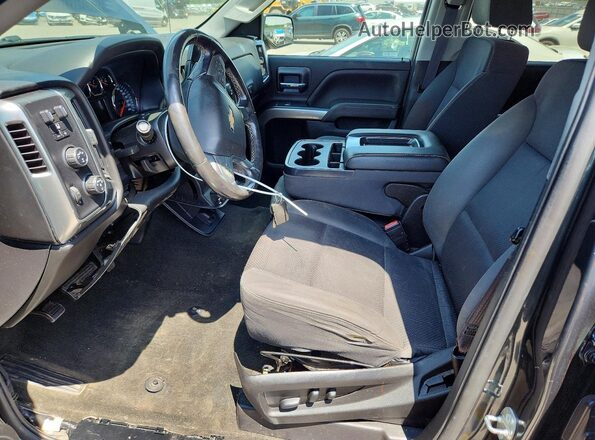 3GCUKRECXHG402893 2017 CHEVROLET SILVERADO Черный Вид салона спереди