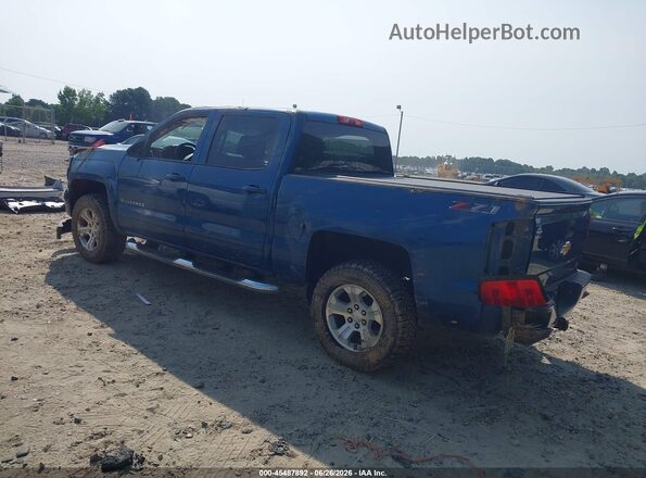 3GCUKRECXJG123708 2018 CHEVROLET SILVERADO Синий Задняя левая четверть