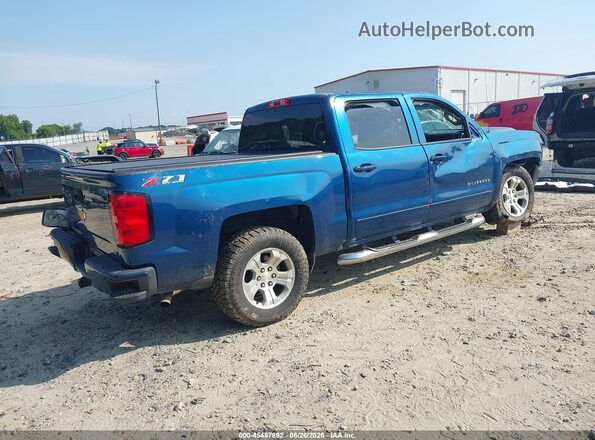 3GCUKRECXJG123708 2018 CHEVROLET SILVERADO Синий Задняя правая четверть