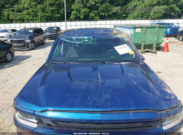 3GCUKRECXJG123708 2018 CHEVROLET SILVERADO Синий Вид спереди