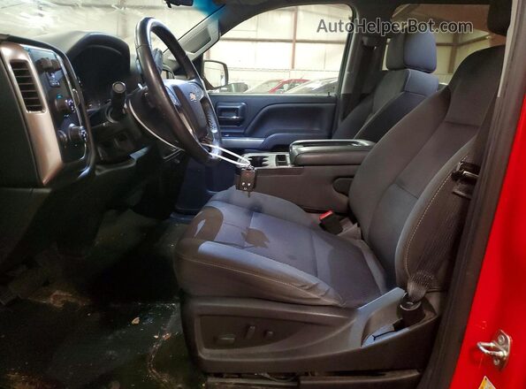 3GCUKRECXJG129721 2018 CHEVROLET SILVERADO Red Vista interior delantera