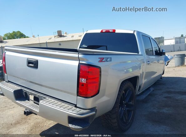 3GCUKRECXJG353345 2018 CHEVROLET SILVERADO Silver Rear right