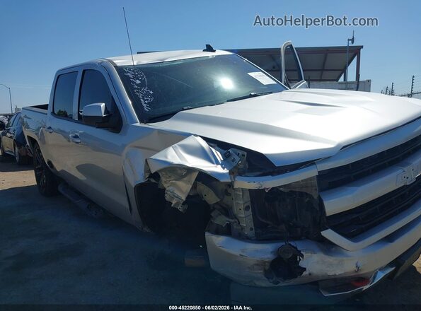 3GCUKRECXJG353345 2018 CHEVROLET SILVERADO Silver Front view