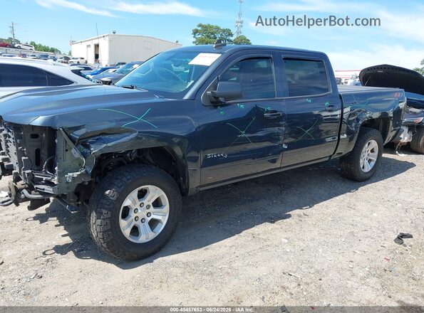 3GCUKRECXJG447483 2018 CHEVROLET SILVERADO Черный Передняя левая четверть