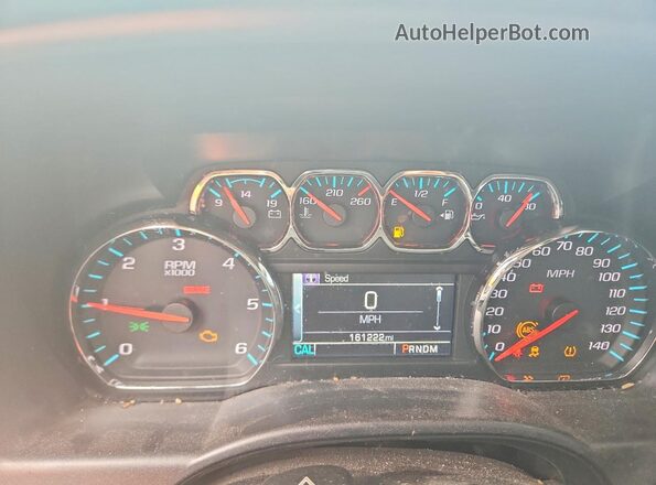 3GCUKREH3GG157199 2016 CHEVROLET SILVERADO Black Սարքավորումների վահանակի տեսք