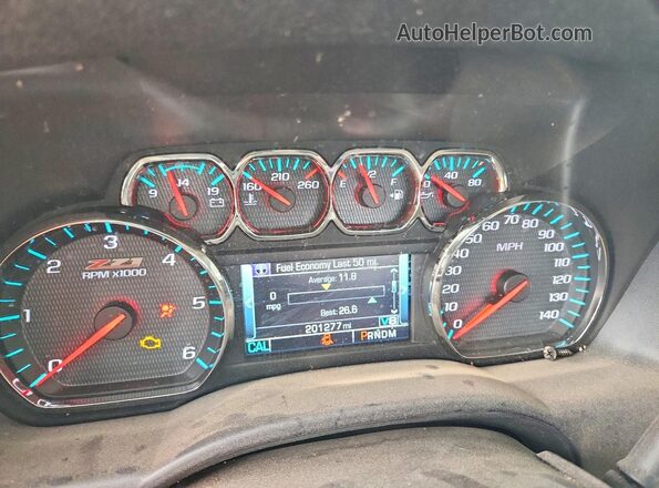 3GCUKSEC0GG292927 2016 CHEVROLET SILVERADO White Instrument cluster view