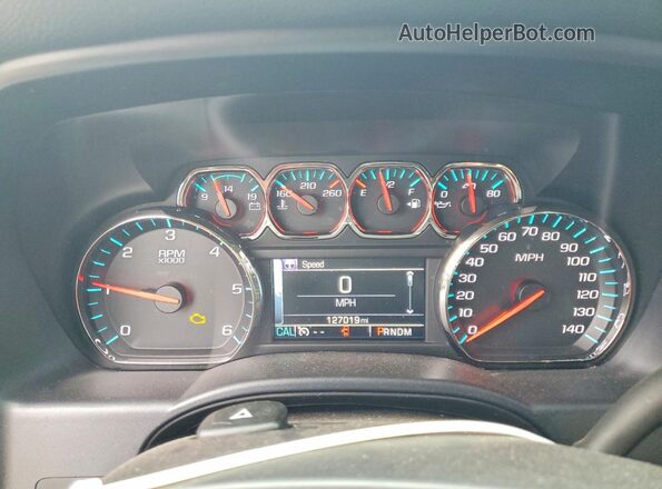 3GCUKSEC3GG101811 2016 CHEVROLET SILVERADO Black Вид щитка приладів