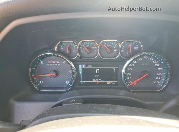 3GCUKSEC3GG352800 2016 CHEVROLET SILVERADO Black ხელსაწყოთა პანელის ხედი