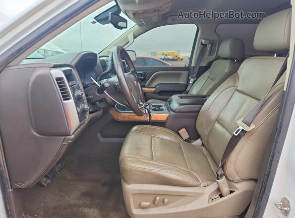 3GCUKSEC4HG125083 2017 CHEVROLET SILVERADO Белый Вид салона спереди