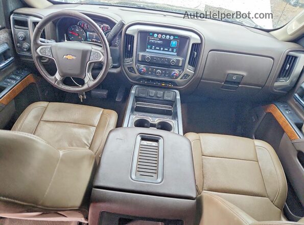 3GCUKSEC4HG125083 2017 CHEVROLET SILVERADO Белый Вид панели приборов