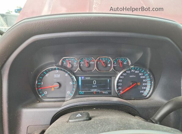 3GCUKSEC4JG186083 2018 CHEVROLET SILVERADO Red Vista del cuadro de instrumentos