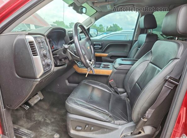 3GCUKSEC4JG186083 2018 CHEVROLET SILVERADO Red Vista interior delantera