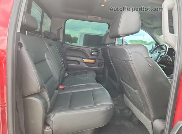 3GCUKSEC4JG186083 2018 CHEVROLET SILVERADO Red Vista de los asientos traseros