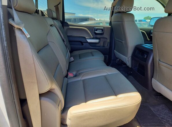 3GCUKSEC5GG203305 2016 CHEVROLET SILVERADO White Rear seats view