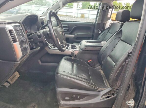 3GCUKSEC7HG256606 2017 CHEVROLET SILVERADO Black Widok wnętrza z przodu