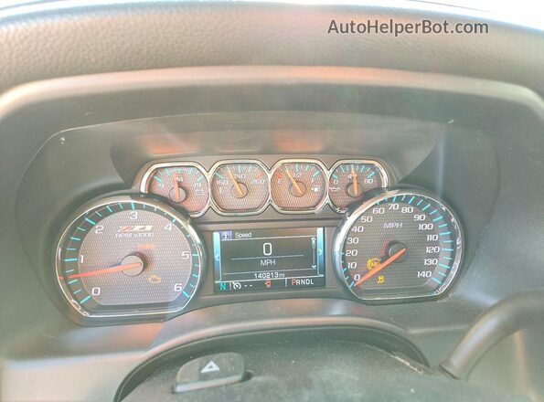 3GCUKSEC9HG355315 2017 CHEVROLET SILVERADO Серый Вид щитка приборов
