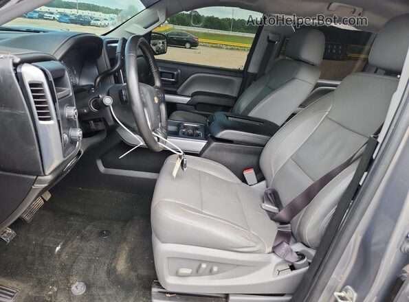 3GCUKSECXHG207514 2017 CHEVROLET SILVERADO Gray Widok wnętrza z przodu