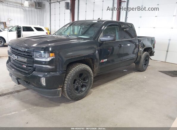 3GCUKSECXHG332027 2017 CHEVROLET SILVERADO Black Առջևի ձախ երեք քառորդ տեսարան