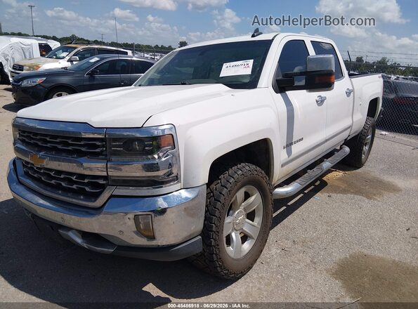 3GCUKSEJ8GG290020 2016 CHEVROLET SILVERADO Белый Передняя левая четверть