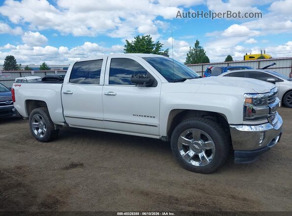 3GCUKSER5JG269283 2018 CHEVROLET SILVERADO White Instrument cluster view