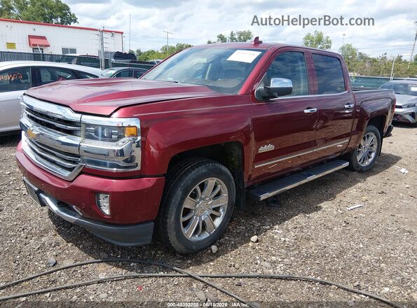 3GCUKTEC5GG217405 2016 CHEVROLET SILVERADO Темно-бордовый Передняя левая четверть