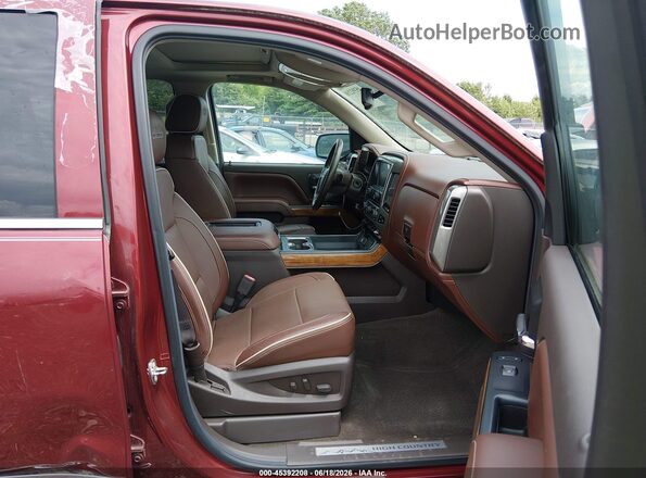 3GCUKTEC5GG217405 2016 CHEVROLET SILVERADO Темно-бордовый Вид салона спереди