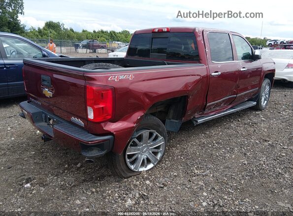 3GCUKTEC5GG217405 2016 CHEVROLET SILVERADO Темно-бордовый Задняя правая четверть