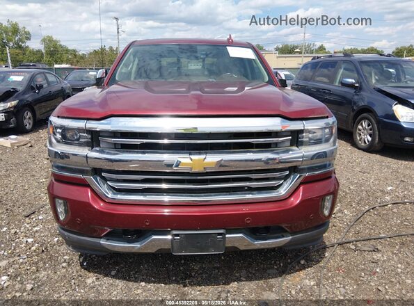 3GCUKTEC5GG217405 2016 CHEVROLET SILVERADO Темно-бордовый Вид щитка приборов
