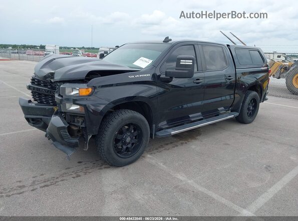 3GCUYBEF0KG700859 2019 CHEVROLET SILVERADO Black Առջևի ձախ երեք քառորդ տեսարան