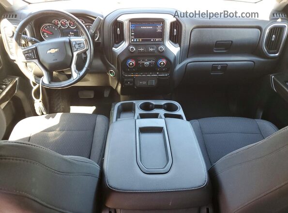 3GCUYDED2KG267703 2019 CHEVROLET SILVERADO Brown Вид панелі приладів