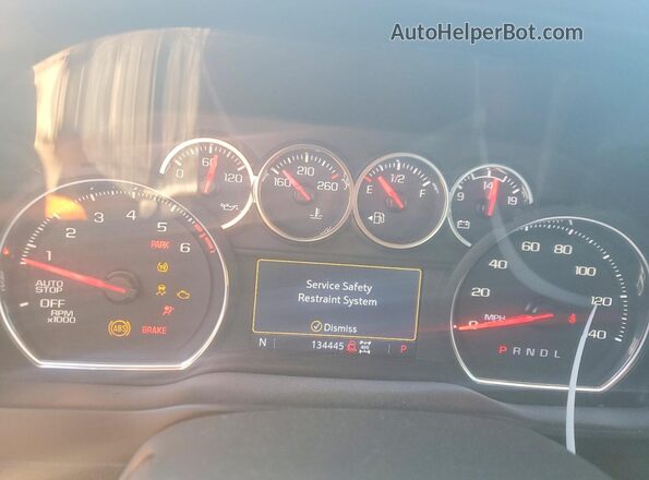 3GCUYDED3LG359162 2020 CHEVROLET SILVERADO Black Instrument cluster view