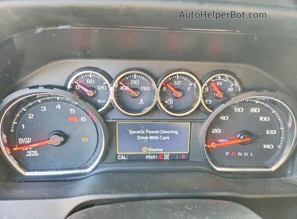 3GCUYDED6NG123480 2022 CHEVROLET SILVERADO Black Вид щитка приладів