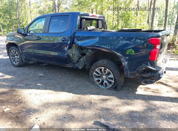 3GCUYEED1NG113557 2022 CHEVROLET SILVERADO Dark Blue Rear left