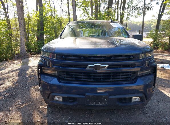 3GCUYEED1NG113557 2022 CHEVROLET SILVERADO Dark Blue Instrument cluster view